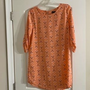 Womens Aztec dress with 3/4 sleeves